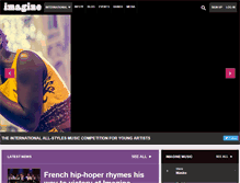Tablet Screenshot of imaginefestival.net